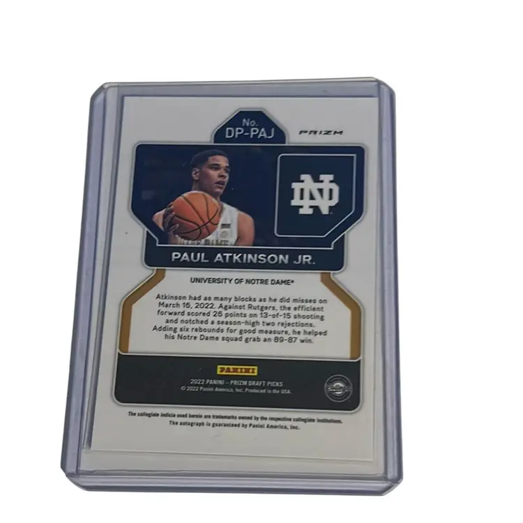 Paul Atkinson Jr Green Prism Insert Rookie Card Autograph