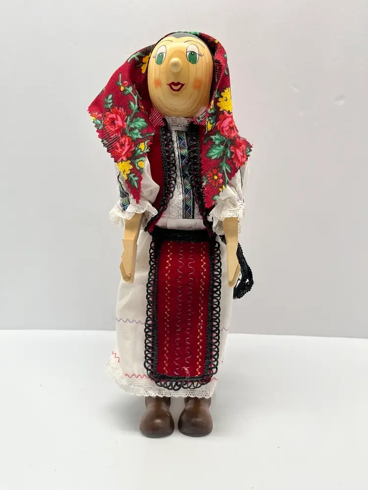 European Jointed Wood Doll