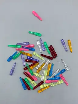 50 Straight Replacement Bulbs for Ceramic Christmas Trees - Assorted Colors Some Glow