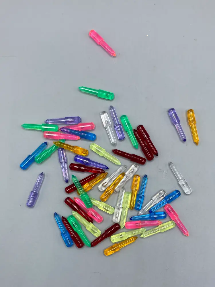 50 Straight Replacement Bulbs for Ceramic Christmas Trees - Assorted Colors Some Glow