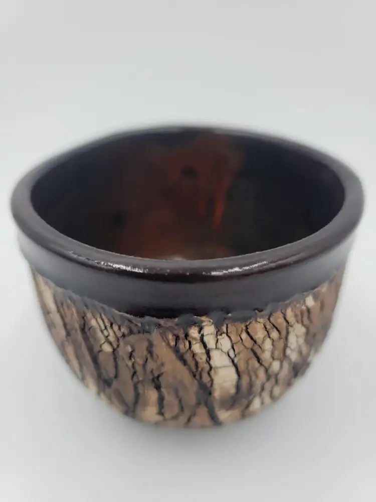 Rustic  Hand Made Teacup  Has Makers Mark