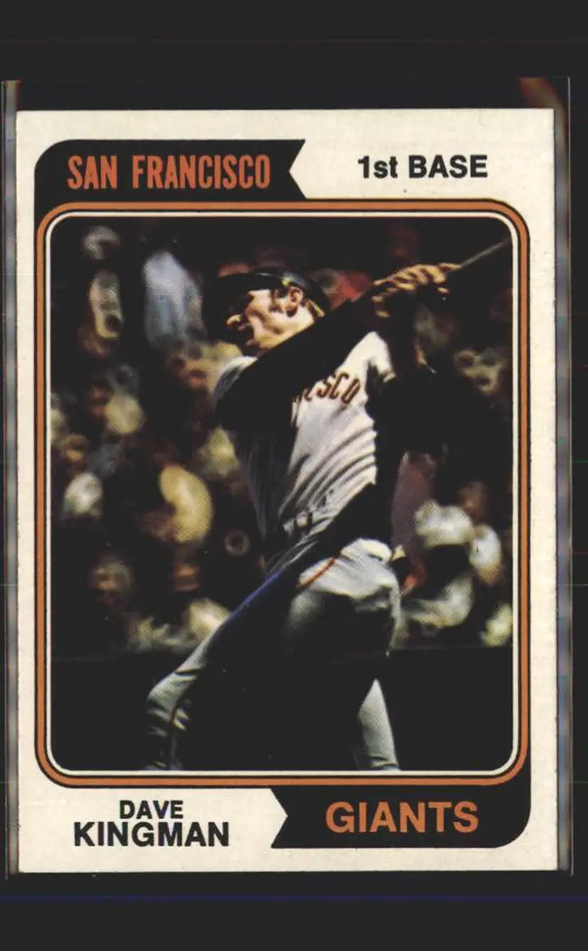 1974 Topps #610 Dave Kingman - (pk5) - San Francisco Giants