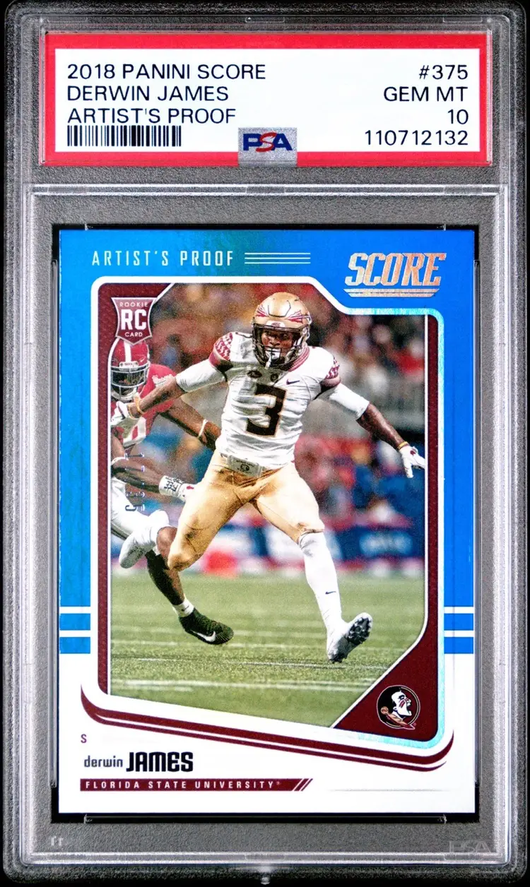 Derwin James Pop 1 PSA 10 2018 Panini Score Artist’s Proof /35 RC Rookie #375 FSU Los Angeles Chargers