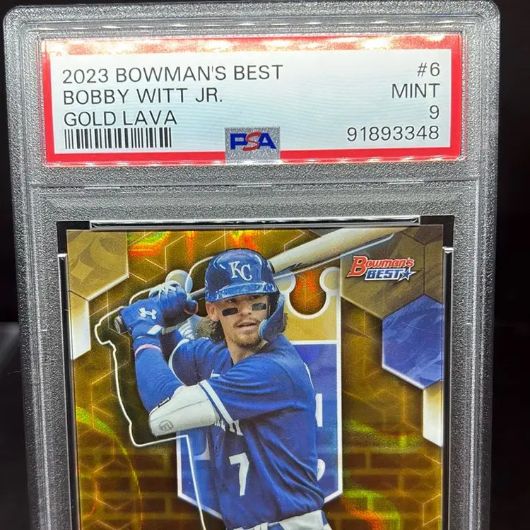 Bobby Witt Jr. Gold Lava /75 PSA 9