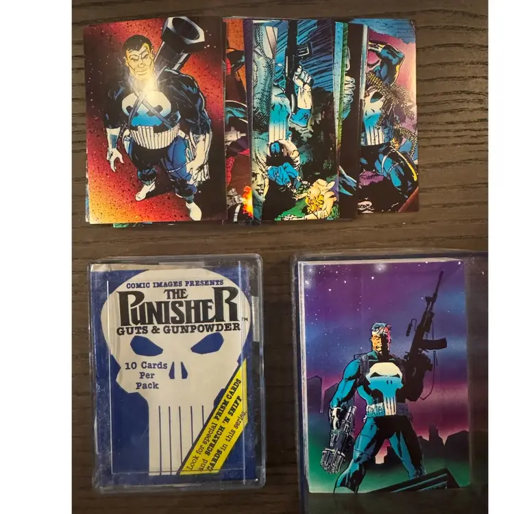 1992 Marvel - The Punisher Guts & Gunpowder - Complete 90 Card Set