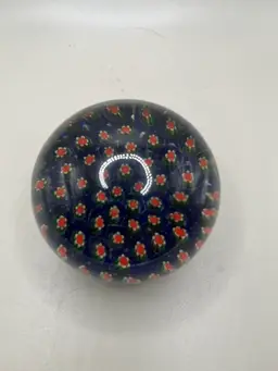 Vintage Millefiori Art Glass Paperweight