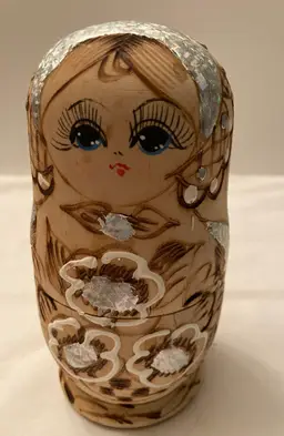 Vintage Russian Nesting Dolls-2 Piece