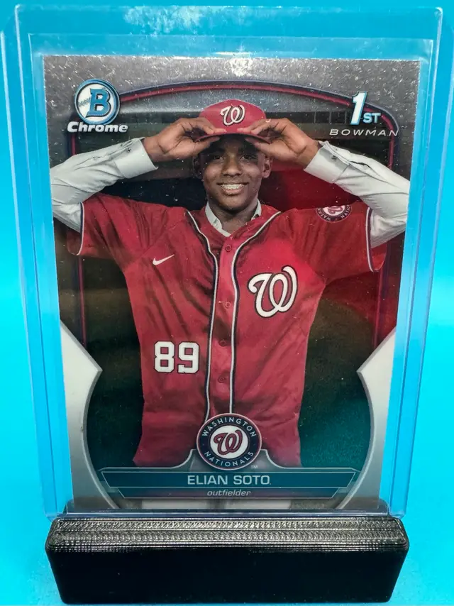 Elian Soto 1st Bowman Chrome Washington Nationals