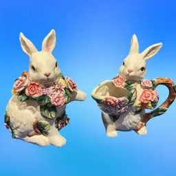 Spring Bunny's Sugar & Creamer