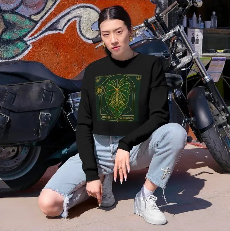 House Of Variegation Cropped Sweatshirt