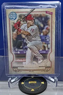 J.T. Realmuto 2020 Gypsy Queen Missing Nameplate No.2 Philadelphia Phillies
