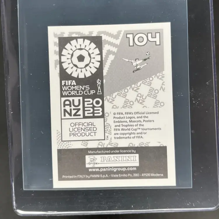 Heather Payne 2023 Panini Women’s World Cup Sticker Ireland Soccer Card