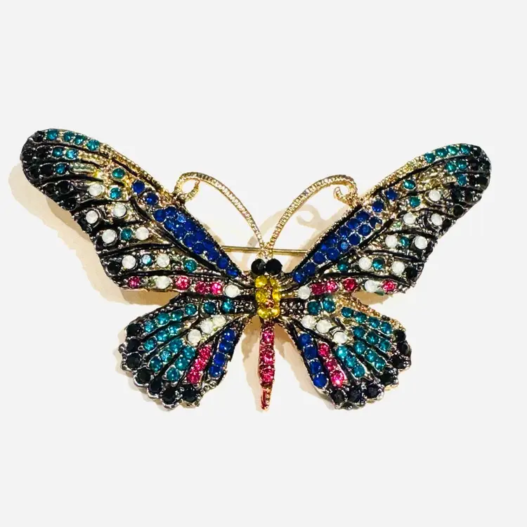 Butterfly Multicolored Brooch
