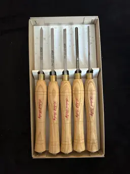 Robert Sorby set of 5 micro woodturning tools