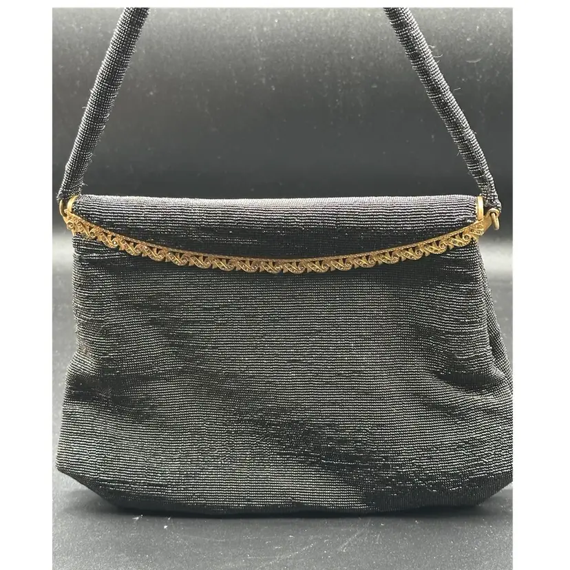 Langlois & Jargeais French Art Deco Micro Beaded Frame Handbag RARE