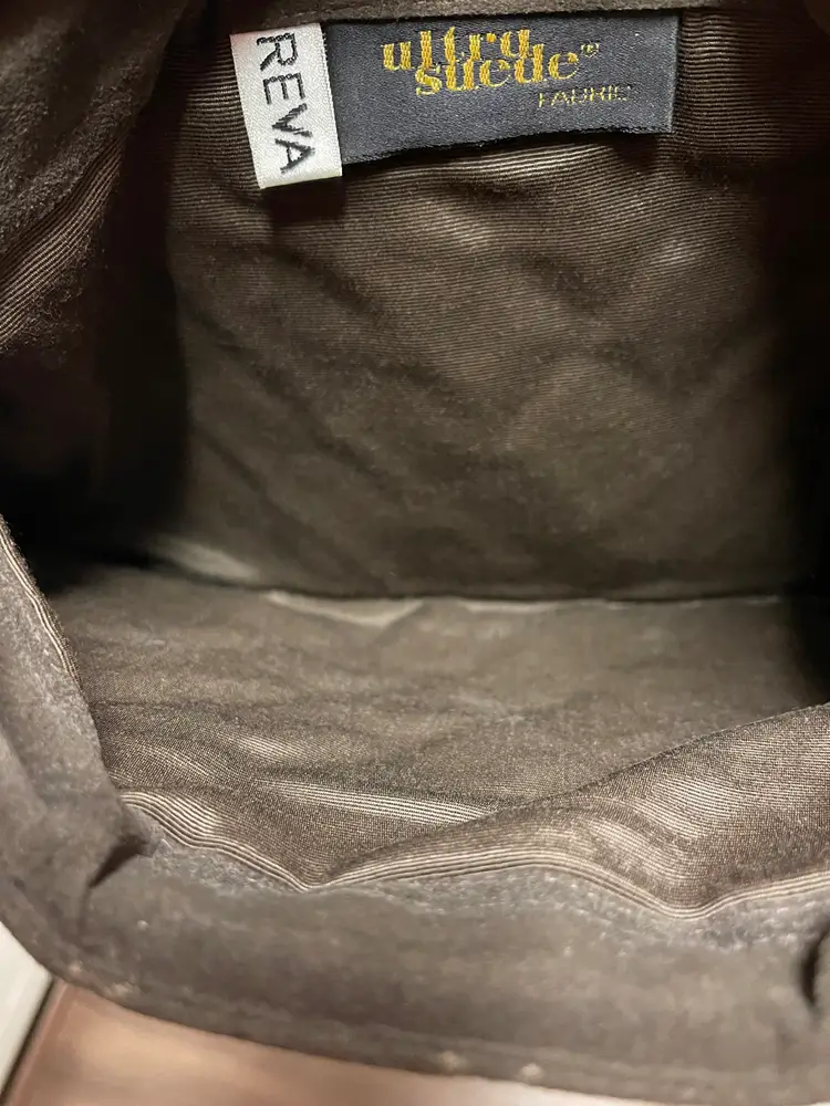 Reva Ultra Suede Brown Purse Vintage 70s