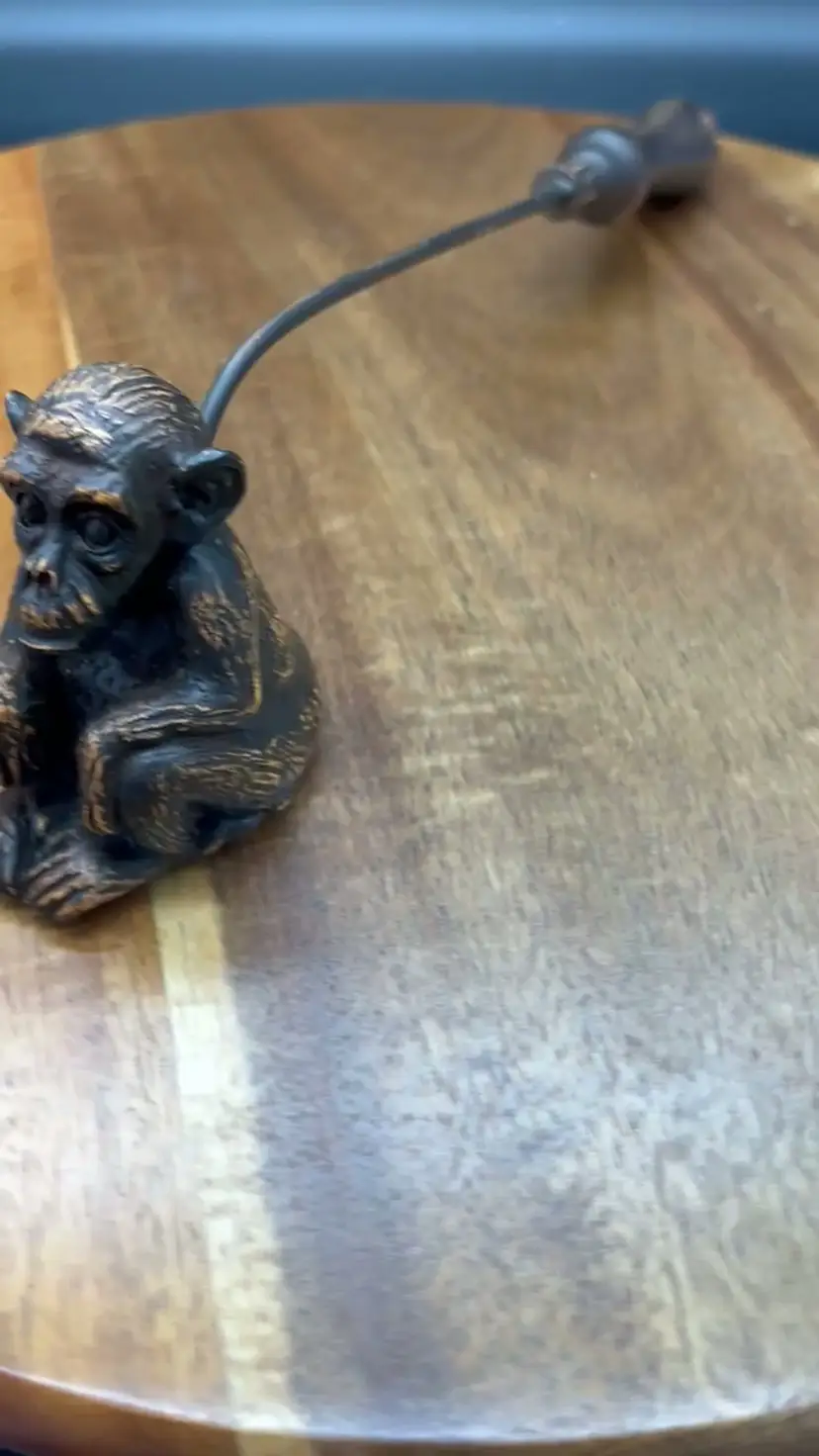 Vintage Metal Monkey Candle Snuffer