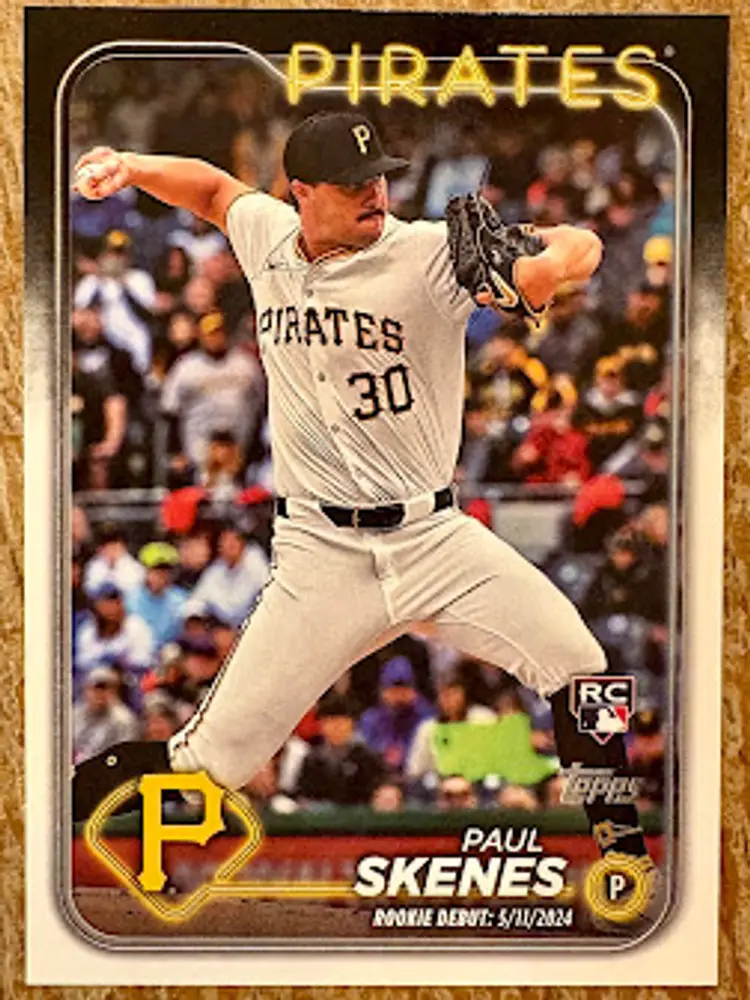 2024 Topps Update Series Paul Skenes Rookie Debut Rookie Card RC Pittsburgh Pirates