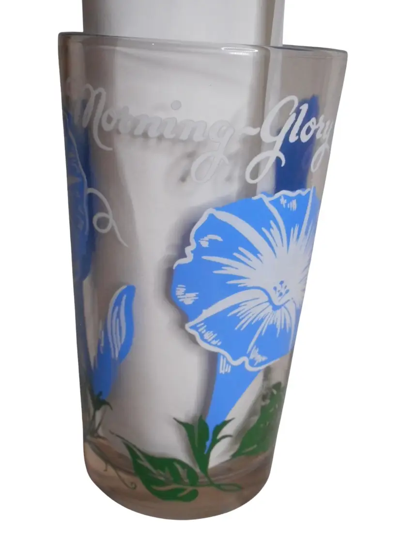 MCM Peanut Butter Drinking Juice Glass Boscul Tumbler Morning Glory Estate 5" #2