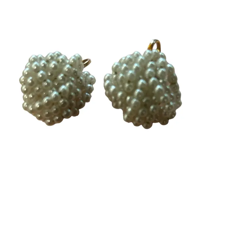 String Of Pearls Clip On Earrings