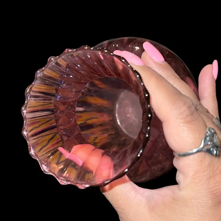 Cranberry Pilgrim Glass Vase