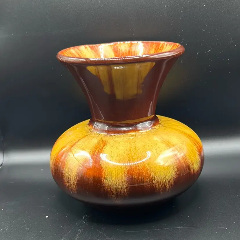 Blue Mountain Pottery, Harvest, Gold Vase