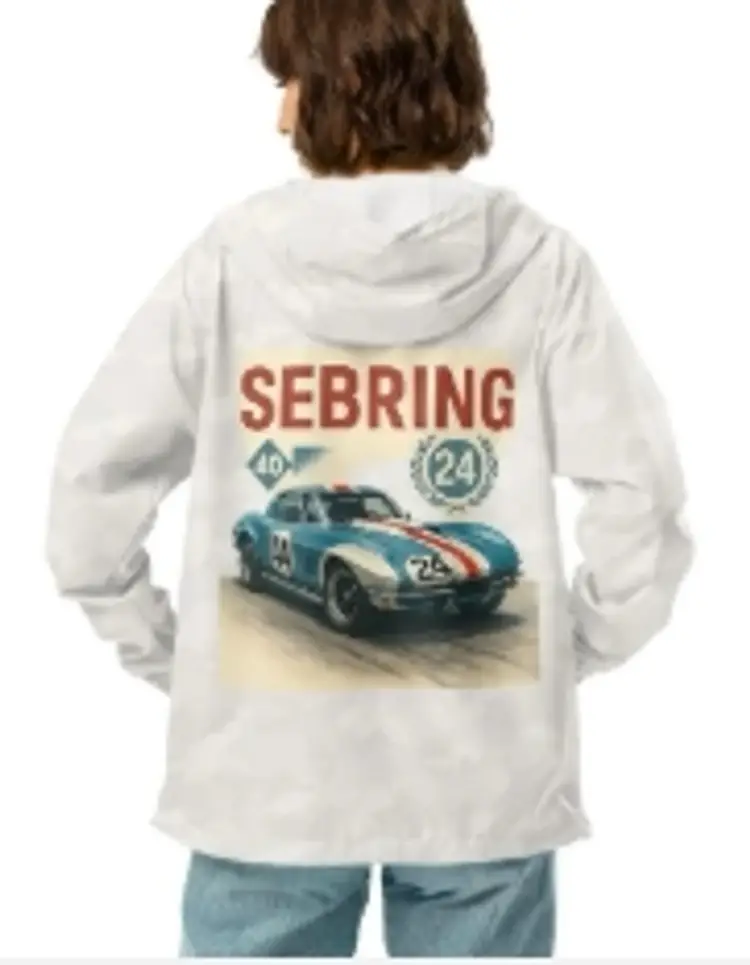 Sebring Corvette Windbreaker – Vintage Racing Lightweight Jacket