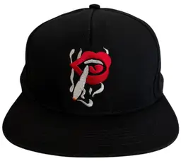 HUF DBC MFG Co Piss Off Black Flat Brim Lady Killa Puff Puff Est. 2002 Snapback