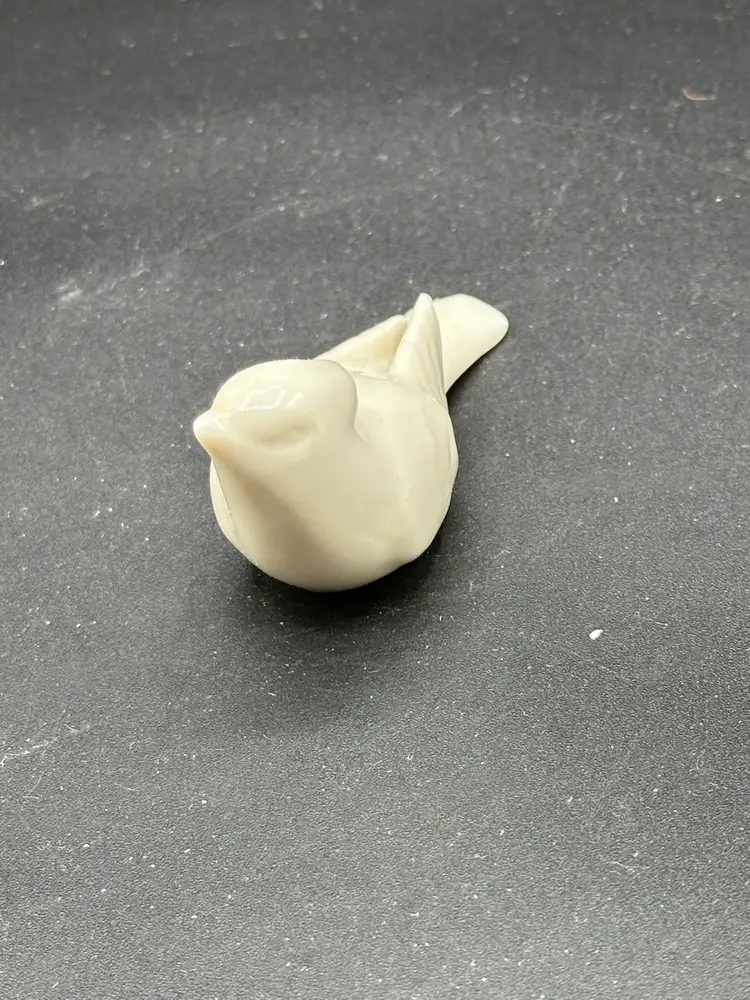 Lenox Ivory Bird Cardinal Early Green Mark Made in USA Antique