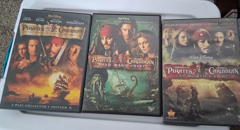 Pirates of the Caribbean DVD Collection ~ 3 Movies Set