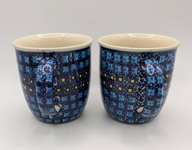 Polish Pottery Boleslawiec Mug - Zaklady Ceramiczne- Harbor Lights-Set of 2