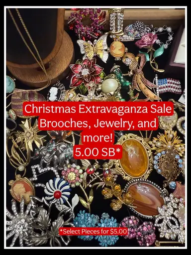 Christmas Extravaganza Sale- Brooches And More- $5 SB On Most Items