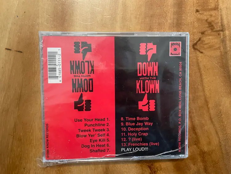 Das Klown Holy Crap! In Your Face CD Punk Hardcore Sealed