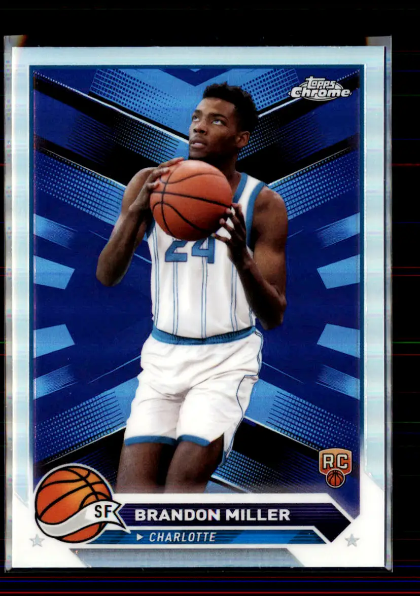 Brandon Miller 2023-24 Topps Chrome Refractor #127 - (2) - Charlotte Hornets