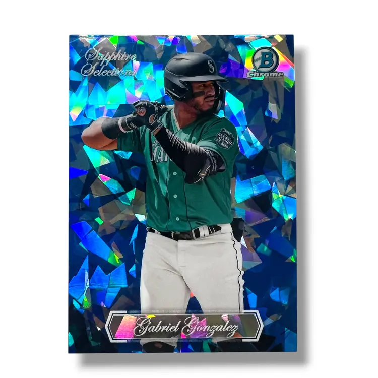 Gabriel Gonzalez Sapphire Selections SP Case Hit 2023 Bowman Chrome Sapphire