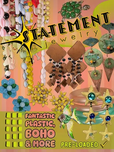 STATEMENT JEWELRY: Boho, Fantastic Plastic, Victorian Revival & More!