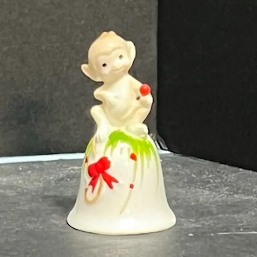 The Tiniest Little Monkey On A Bell Ever! ~2.25” x 1.25” diameter