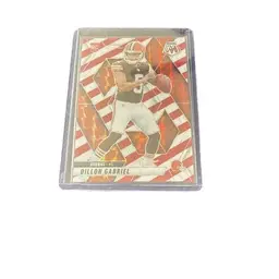 2025 Panini Mosaic Dillon Gabriel Rookie Red & White Stripe Card! Cleveland Browns