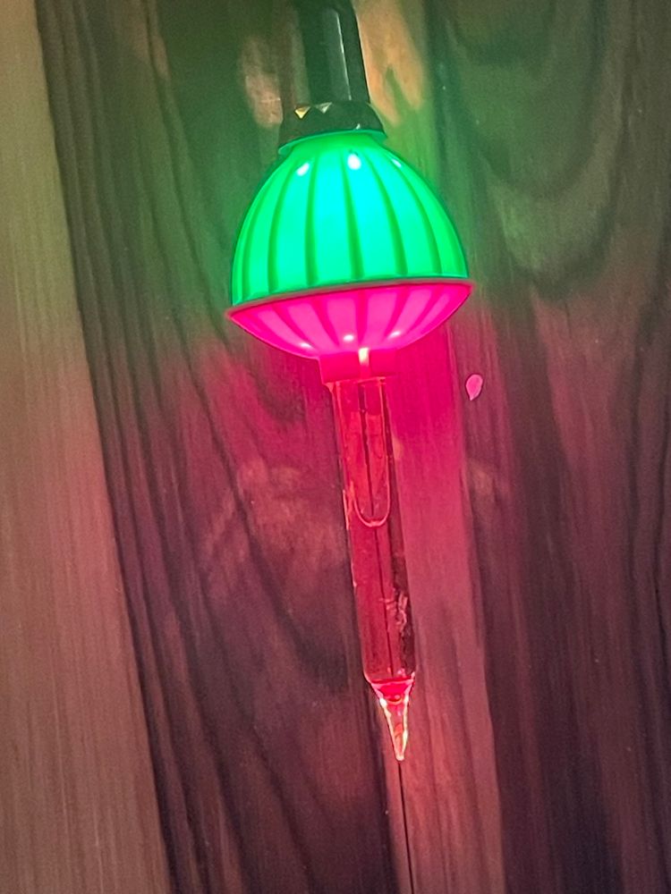 Vtg Set Of 8 Christmas Lights Candle Lamps Colorful