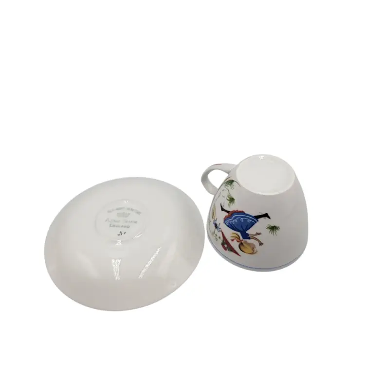 Alfred Meakin Glo-White Ironstone Cup & Saucer Set With Little Miss Muffet Old Foley James Kent England