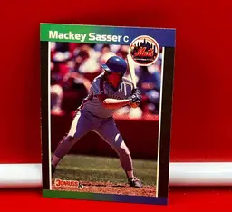 1989 Donruss Collector Baseball Trading Card Mets Mackey Sasser #454