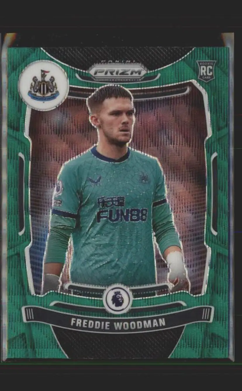 2021-22 Panini Prizm Premier League #31 Freddie Woodman Green Wave - ( 138 ) - Newcastle United