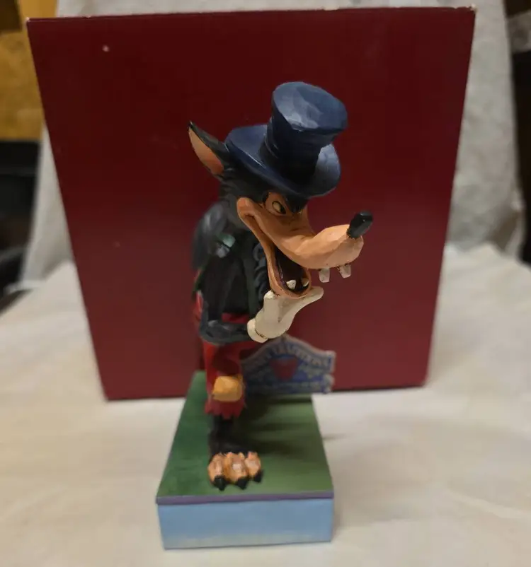 Jim Shore Disney Traditions I'll Huff and I'll Puff 6005973 Big Bad Wolf Enesco