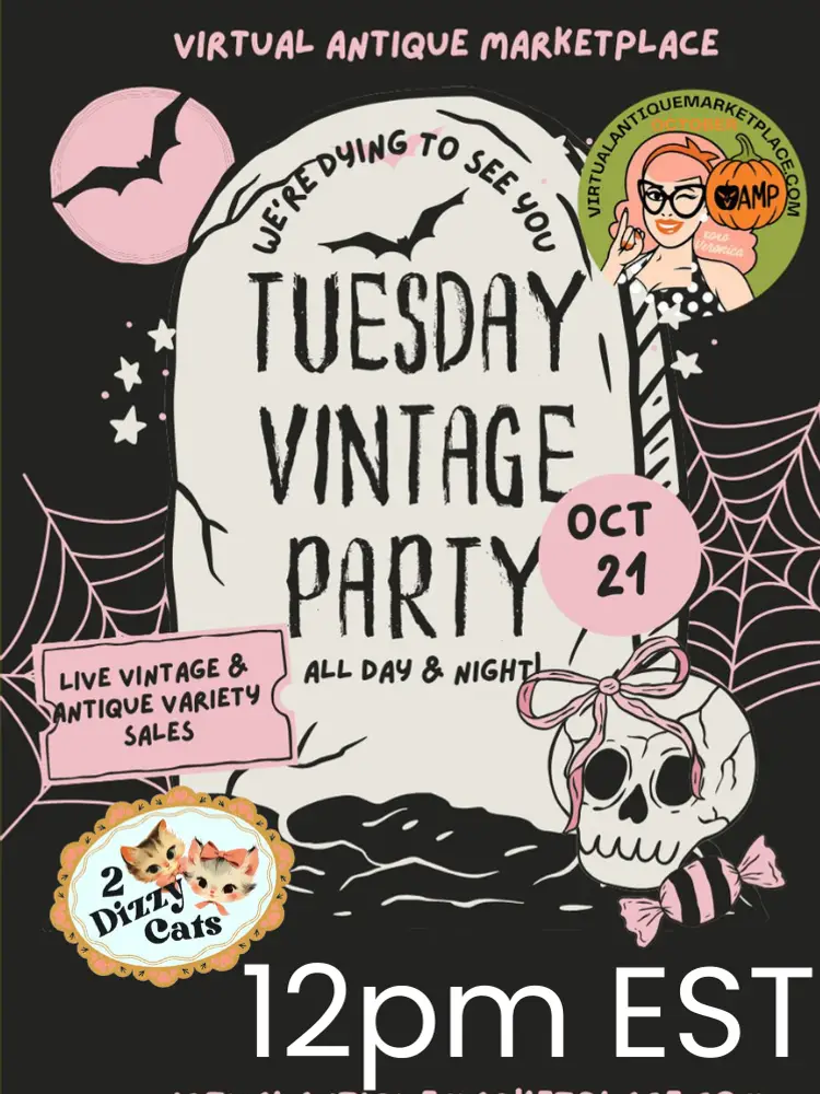 Tuesday Vintage Party with 2 Dizzy Cats