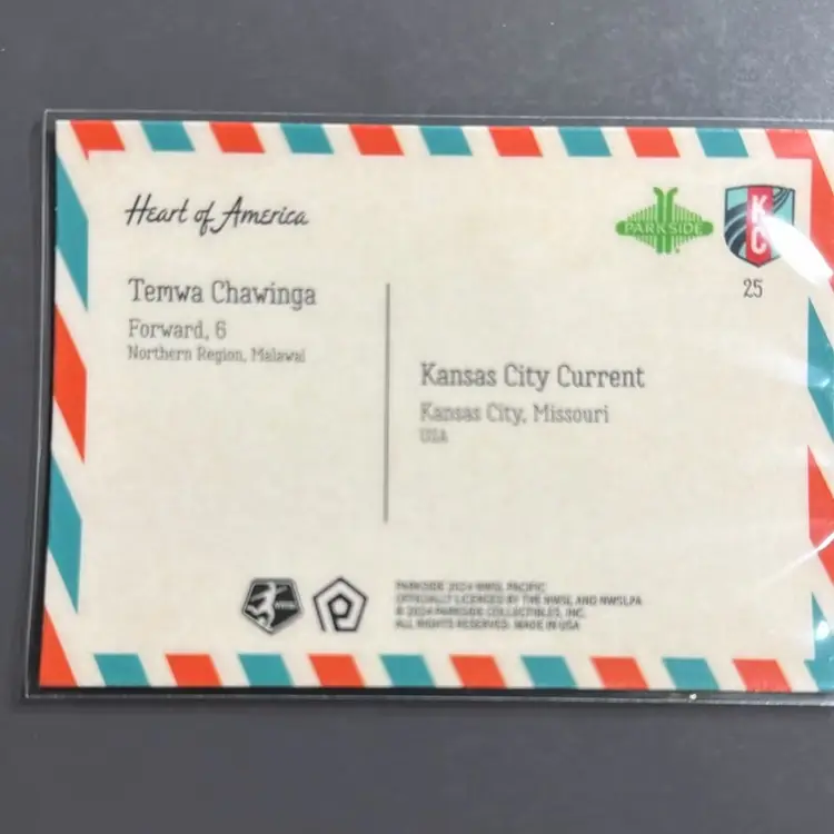 Temwa Chawinga 2024 Parkside Pacific Hometown 59/70 - KC Current - Women’s Soccer