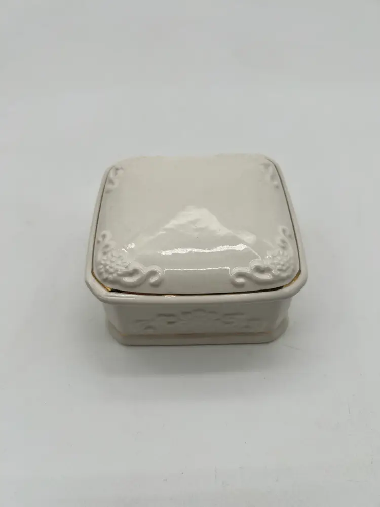 Vintage Paul Sebastian PS 1996 Limited Edition Gold Trimmed Porcelain Trinket Box