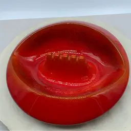 #2307 Vintage Treasure Craft ashtray California USA Orange