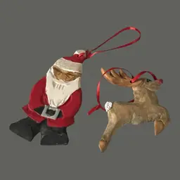 Signed Carved Ornaments