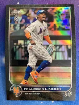2022 Francisco Lindor Topps Chrome Ben Baller #166 New York Mets