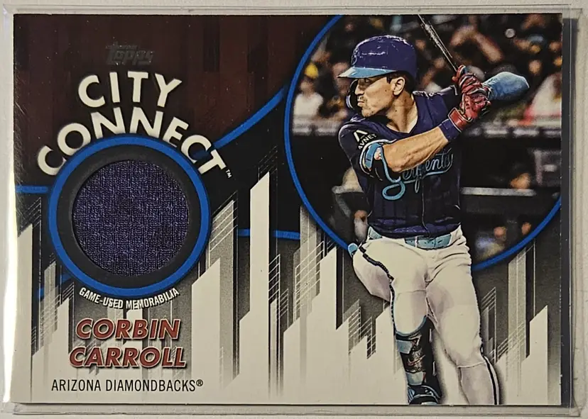 2026 Topps Series 1 City Connect Relic Blue Corbin Carroll 110/150